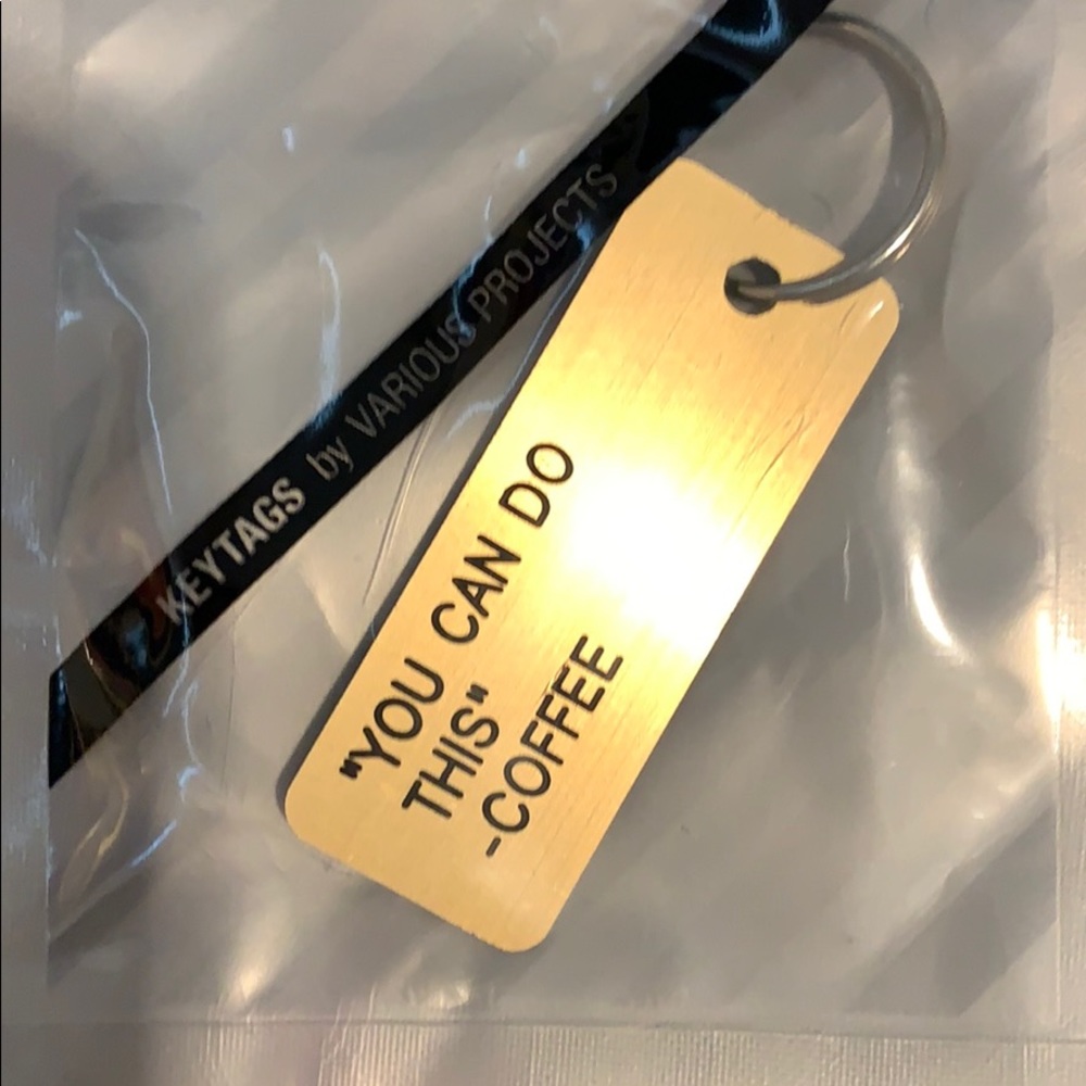 NEW Dogeared Keytag: “YOU CAN DO THIS” -COFFEE